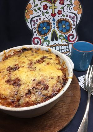 Une photo de Gratin de courge spaghetti façon Perigord