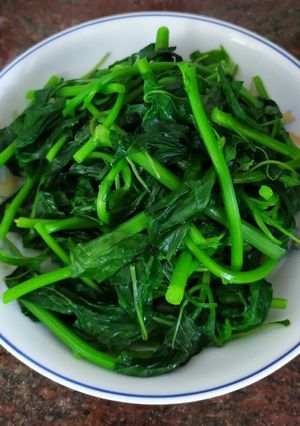 Foto resep Bayam rebus ijo gurih