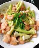 Bồn bồn xào tép bạc