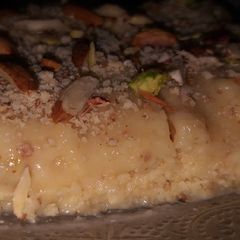 A picture of Malai milk cake.