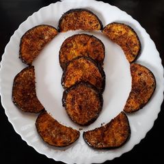 A picture of Pan fried Eggplant.