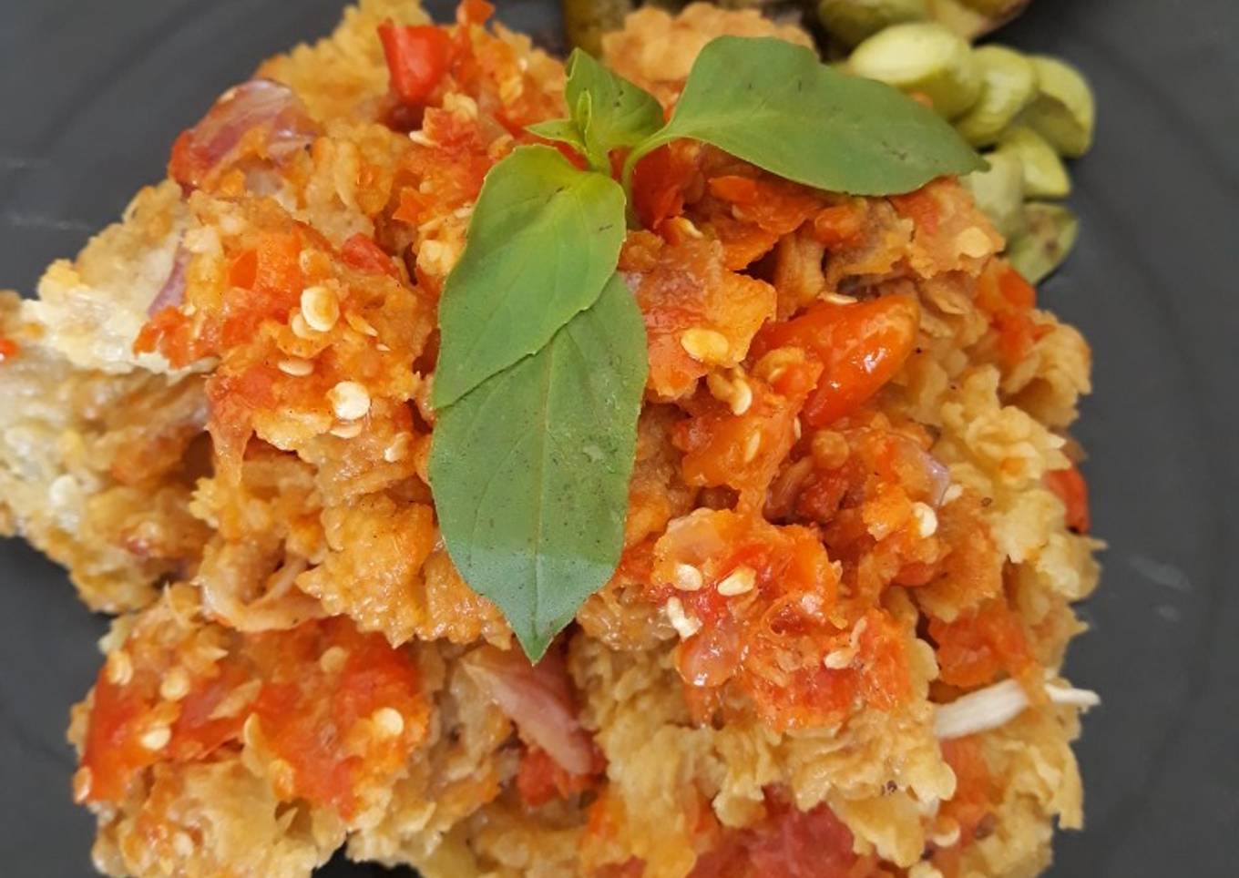 Sambal geprek sederhana