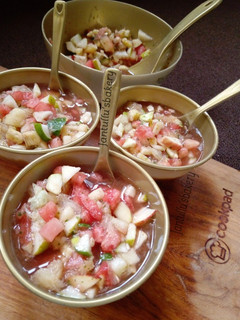 A picture of Melon mint infuse fruits salad.