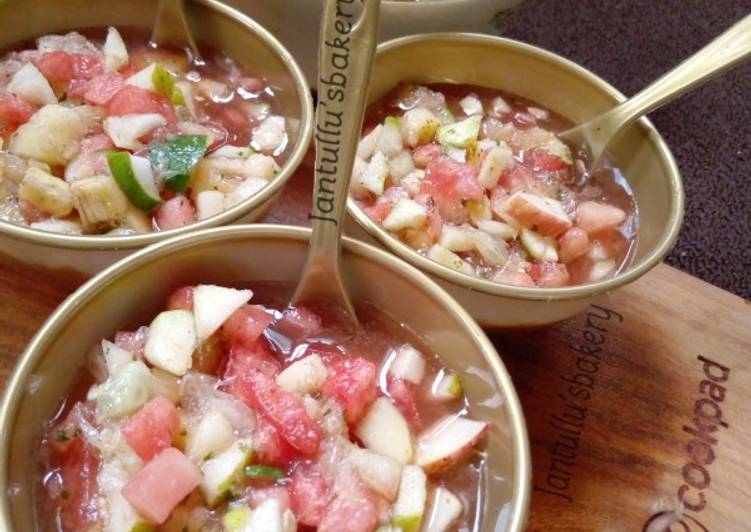 Recipe of Melon mint infuse fruits salad in A Minutes for Beginners