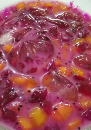 Foto resep Dragon fruit leci punch