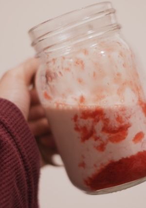 Foto resep Healthy Korean Strawberry Milk