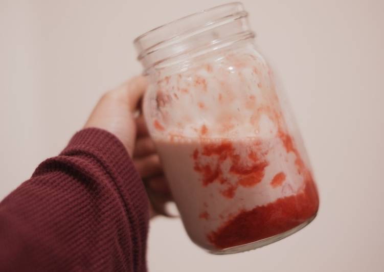 Resep Healthy Korean Strawberry Milk yang Enak Banget