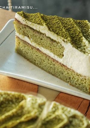 Foto resep Matcha Tiramisu Cake