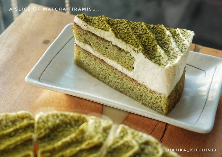 Matcha Tiramisu Cake