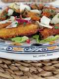 Ensalada picantita de berenjena crujiente
