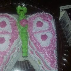 A picture of Butterfly theme cake.