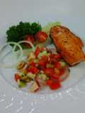 Grill Salmon with Tropical Salsa