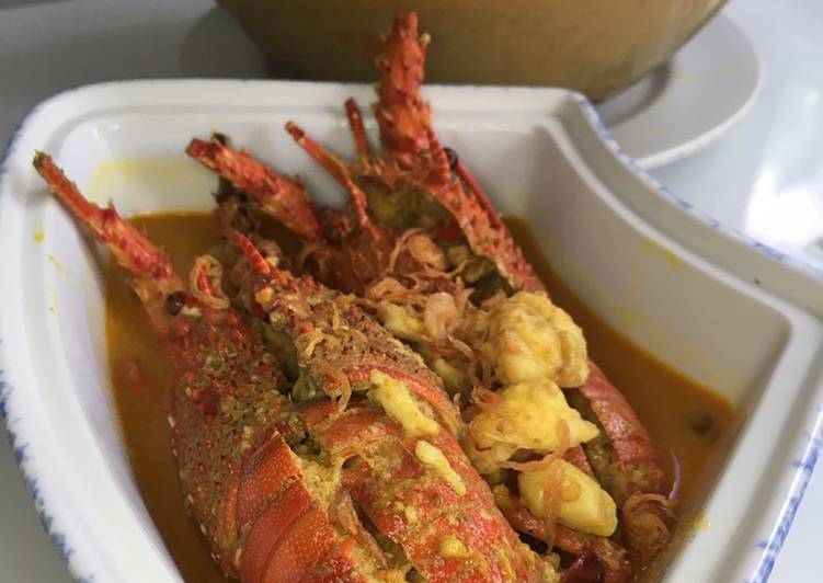 Cara memasak Lobster kuah santan 🦞👍, Lezat Sekali