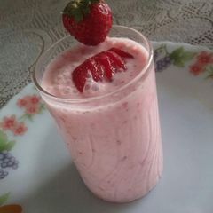Strawberry lassi 😊😊😊 A picture of Strawberry lassi 😊😊😊.