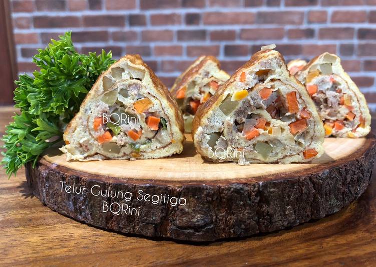 Resep Telur Gulung Segitiga, Lezat