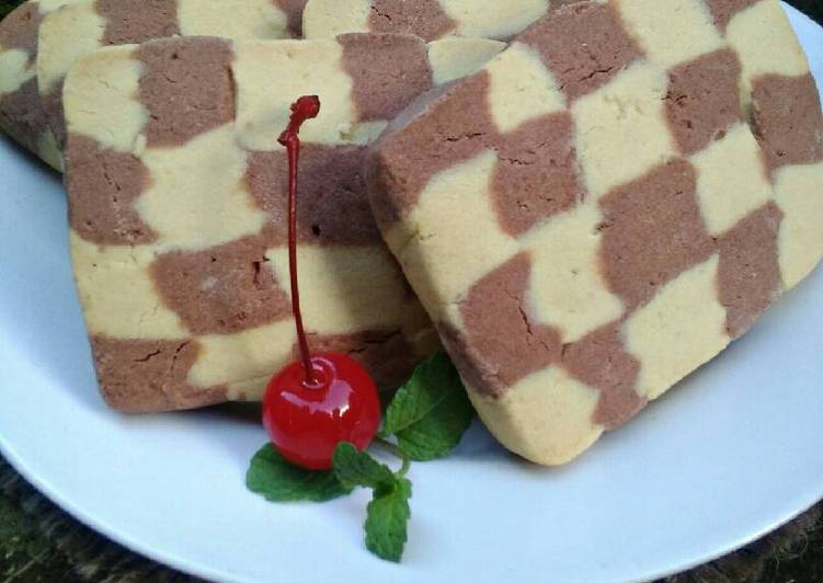 Checkerboard cookies πͺ #KisahKasihCookpad