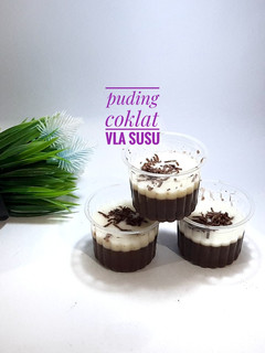 Foto resep Puding Coklat Vla Susu