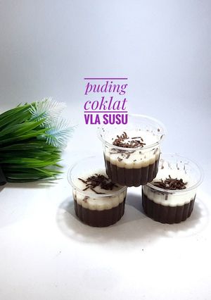 Foto resep Puding Coklat Vla Susu