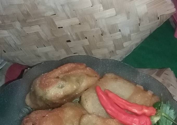 Martabak Isi Jamur Tiram (kulit tanpa telur)