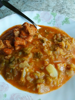 Kelkáposzta főzelék recept fotója