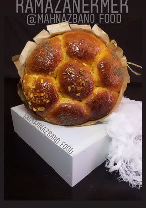 عکسی از دستور نان رمضان ترکیه ramazanekmek