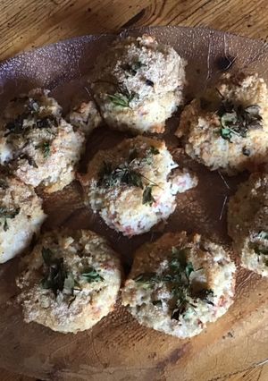 Une photo de Croquettes de riz jambon olives et mozzarella