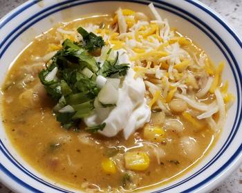 Fresh, Serving Recipe My White Chicken Chili Delicious Nutritious