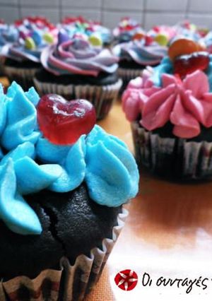 Φωτογραφία της συνταγής Muffins με nutella και μια ξεχωριστή καραμελόκρεμα