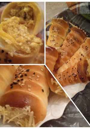 صورة لوصفة لي كورني بالدجاج😋