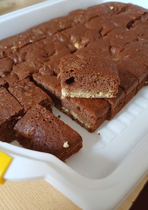 Kakaós, túrós szelet recept fotója
