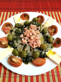 Una foto de Ensalada templada de Acelgas. Cena light