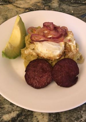 Una foto de Mangú de plátano verde