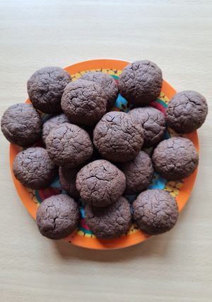Una foto de Galletas de crema de avellana y cacao