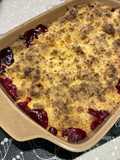 Bramley Apple & Cherry Crumble 🍏 🍒