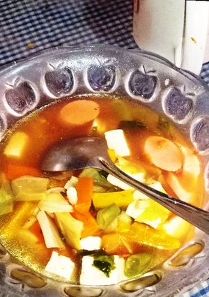 Foto resep Menu diet mayo "sup merah"