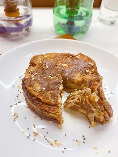 Hình của món Món bánh pancake chuối.