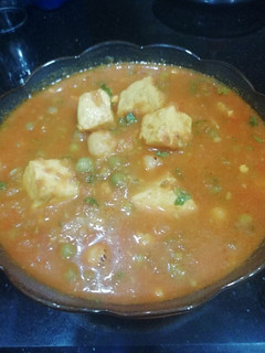 A picture of Buttery matar Paneer.