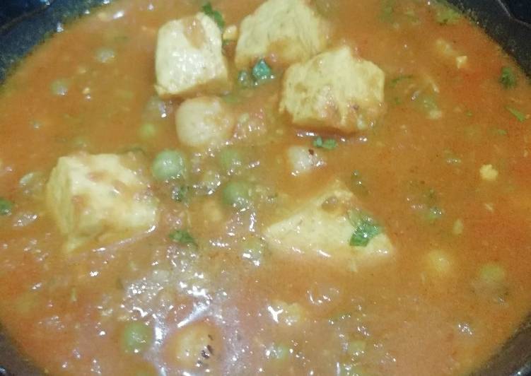 Easiest Way to Make Homemade Buttery matar Paneer