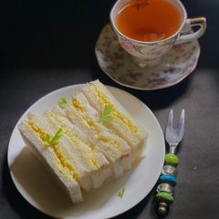 A picture of Tamago Sando - Japanese Egg Sandwich.