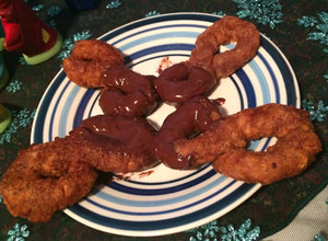 Una foto de Buñuelos tradicionales cubanos (con almendra y chocolate)