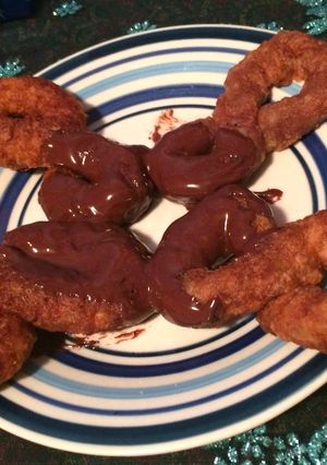 Una foto de Buñuelos tradicionales cubanos (con almendra y chocolate)