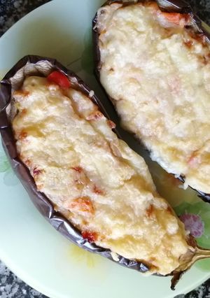 Una foto de Berenjenas rellenas