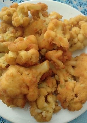 Una foto de Coliflor rebozada (sin huevo)