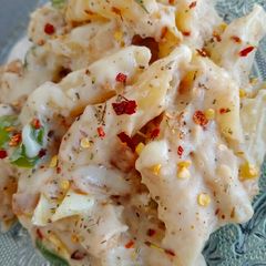 White Sauce pasta😋 A picture of White Sauce pasta😋.