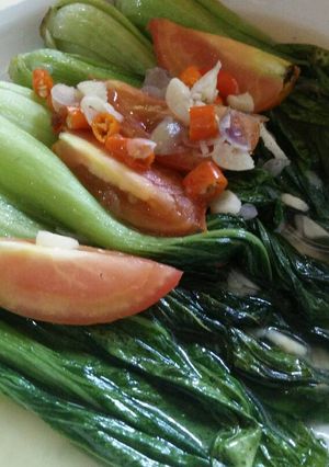 Foto resep Tumis pokcoi with garlic