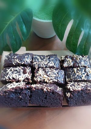 Foto resep Chewy Fudgy Brownies Simple ❤️