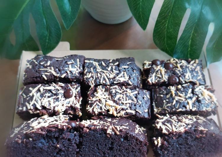 Lagi Viral Resep Chewy Fudgy Brownies Simple ❤️, Enak Banget