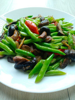 Gambar Kacang Buncis+Cendawan Shiitake Goreng