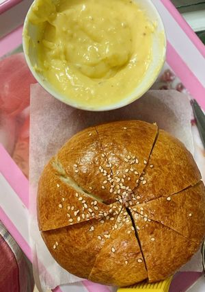 Hình của món Bánh mì bơ tỏi bằng nồi chiên không dầu.