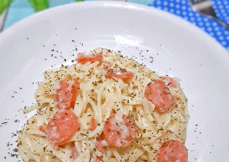 makanan Carbonara Spagetti yang Bikin Ngiler